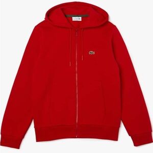 Lacoste Men's Zip-Up Red Sweater